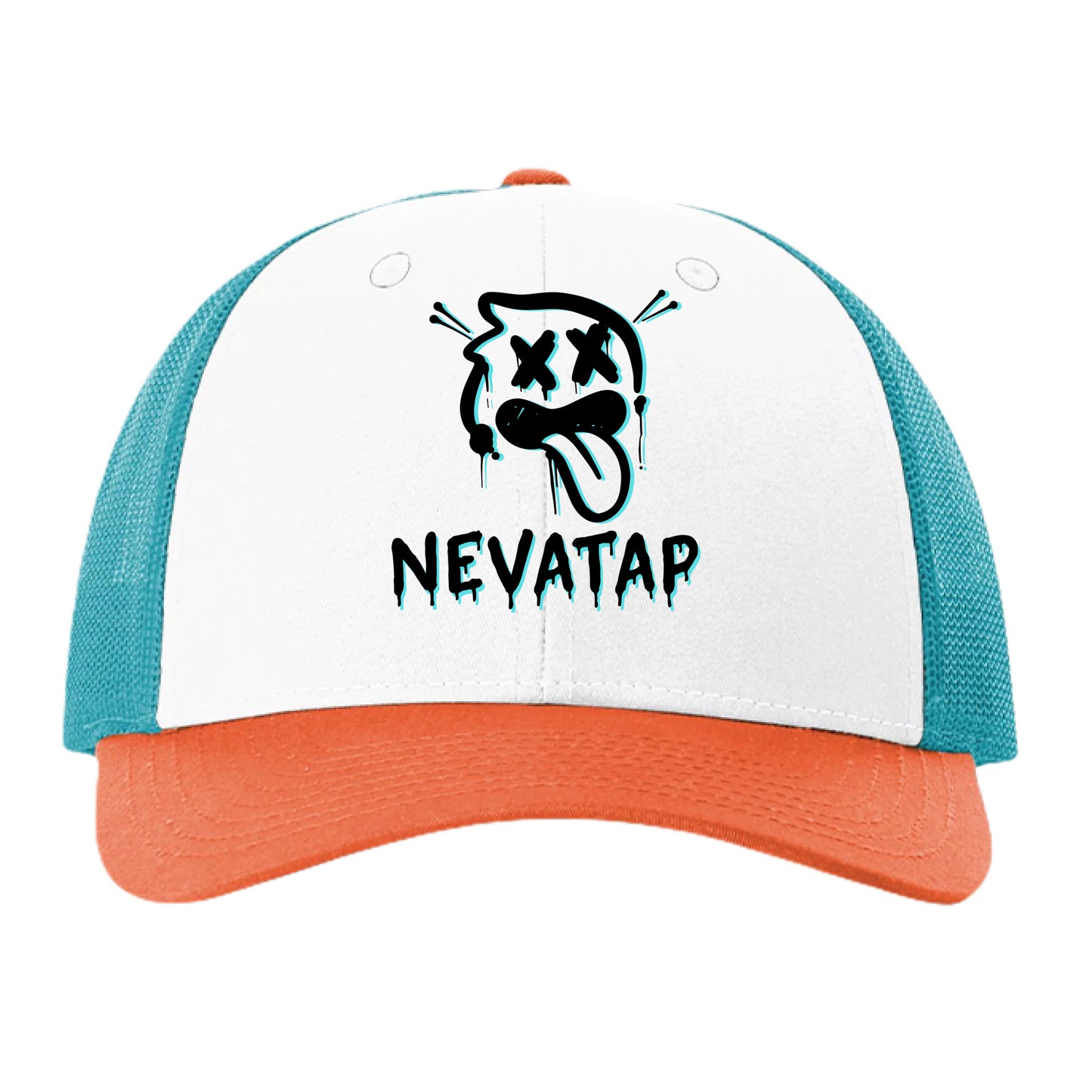 White/ Blue Hawaiin/ Pale Orange - FRONT